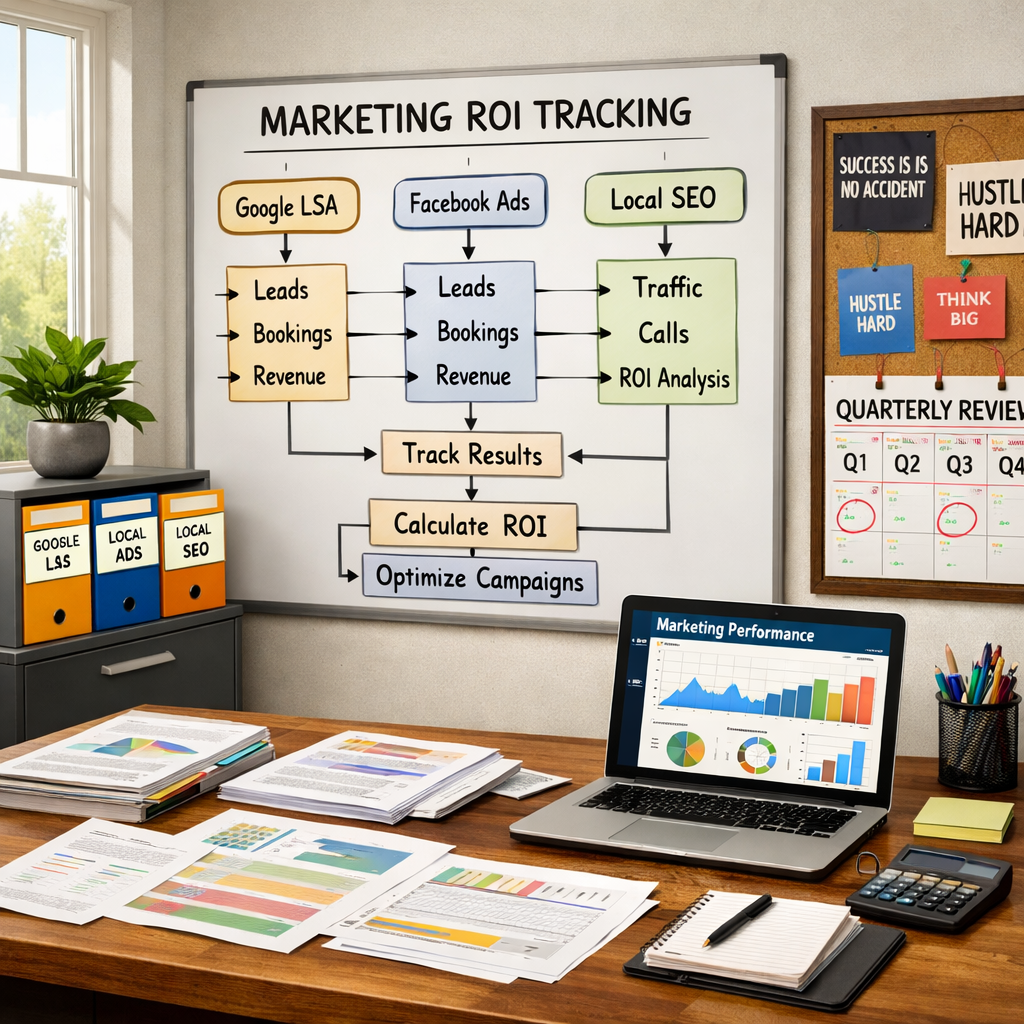 Marketing ROI Bookkeeping for HVAC, Plumbing, and Electrical Contractors: How to Measure Google LSA, Local SEO, and Lead Spend in 2026